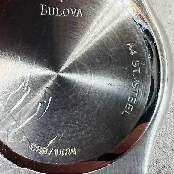 Bulova White 2-Tone Stainless Steel Women's Watch 98U28 6in. - Picture 13 of 15